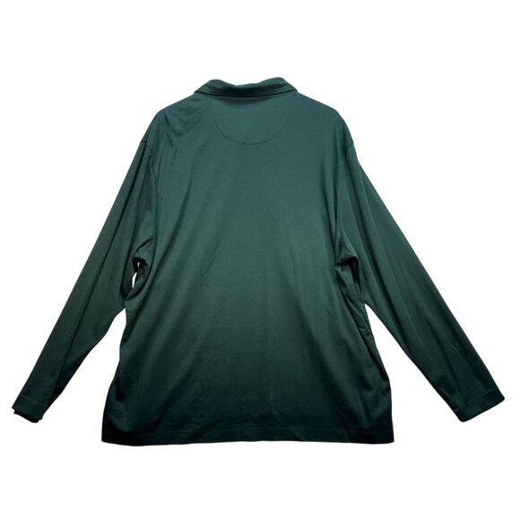 Untuckit Mens Long-Sleeve Polo Shirt XXX-Large Green - Picture 8 of 10